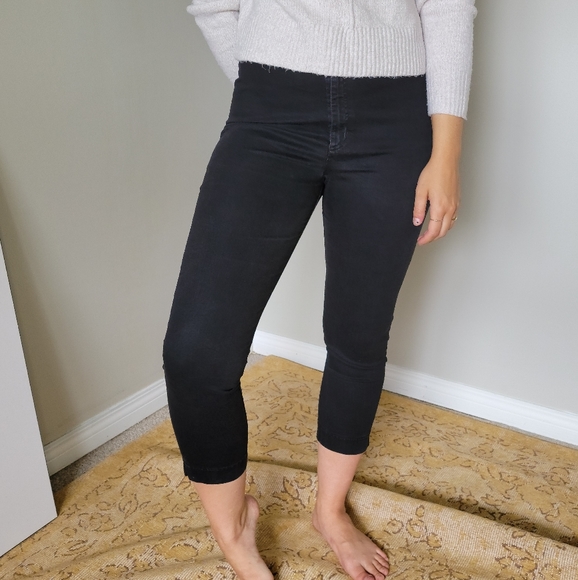 American Apparel High Waisted Black Skinnies - Picture 3 of 5